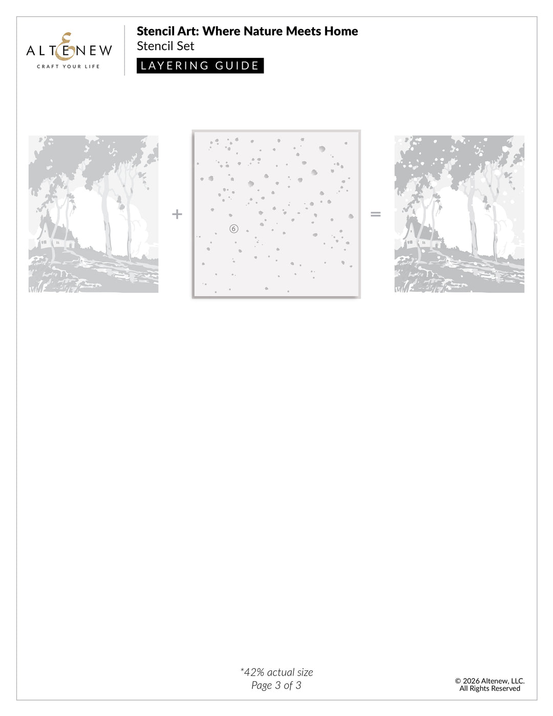 Stencil Stencil Art: Where Nature Meets Home Layering Stencil Set (6 in 1)