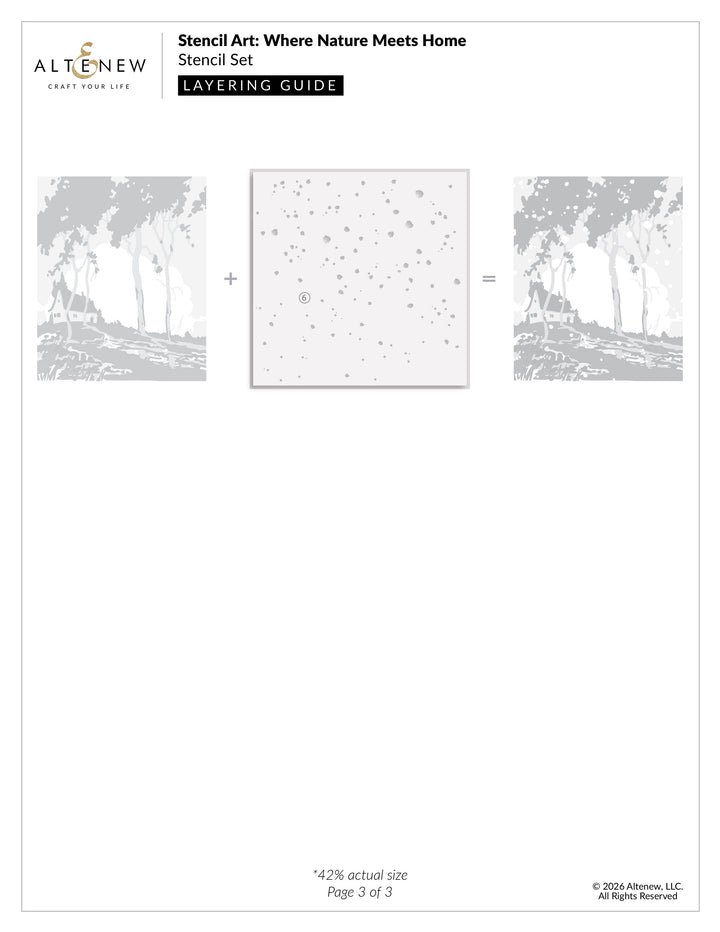 Stencil Stencil Art: Where Nature Meets Home Layering Stencil Set (6 in 1)