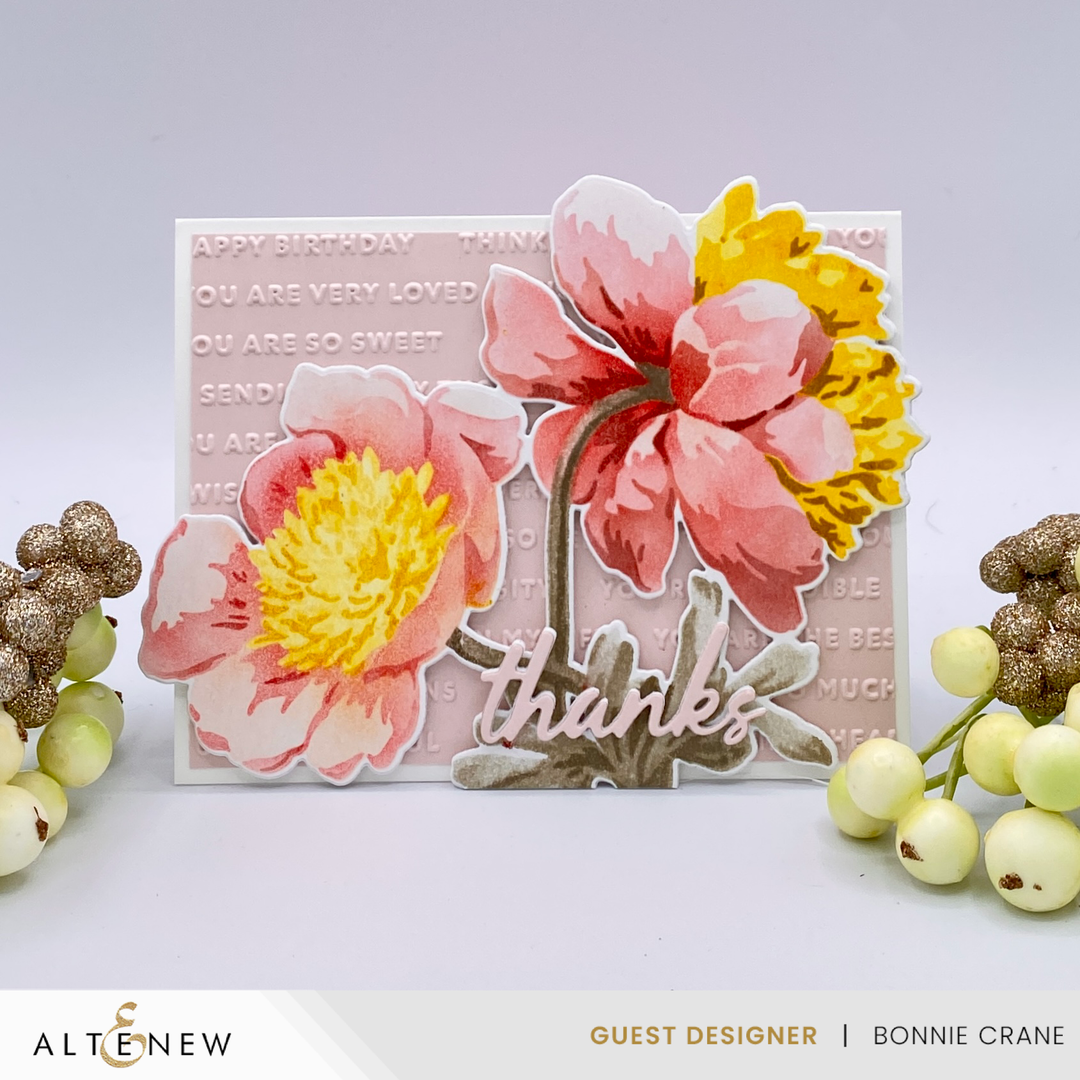 Stencil Stencil Art: White Cap Peonies Layering Stencil Set (6 in 1)