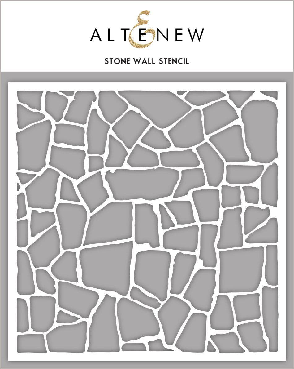 Stencil Stone Wall Stencil