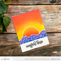 Stencil Sunset Horizon Stencil Set (2 in 1)
