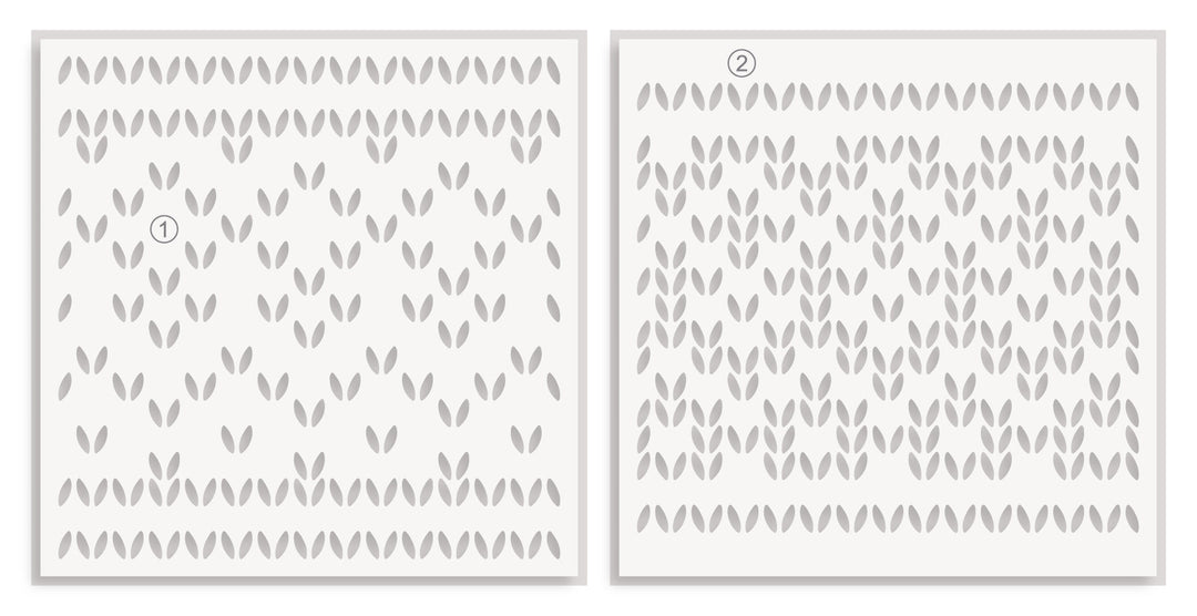 Stencil Sweater Pattern Builder Stencil Set (2 in 1)