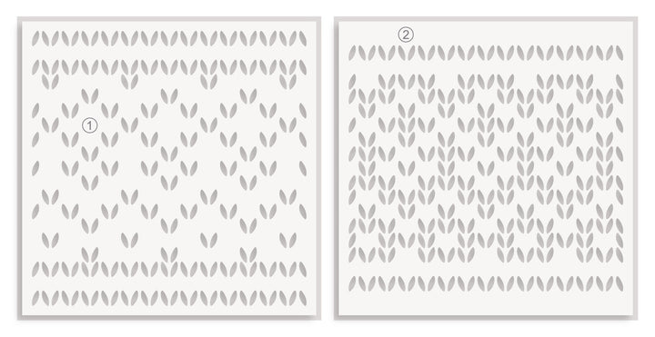 Stencil Sweater Pattern Builder Stencil Set (2 in 1)