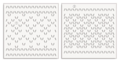 Stencil Sweater Pattern Builder Stencil Set (2 in 1)