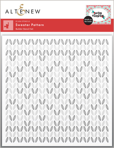 Stencil Sweater Pattern Builder Stencil Set (2 in 1)