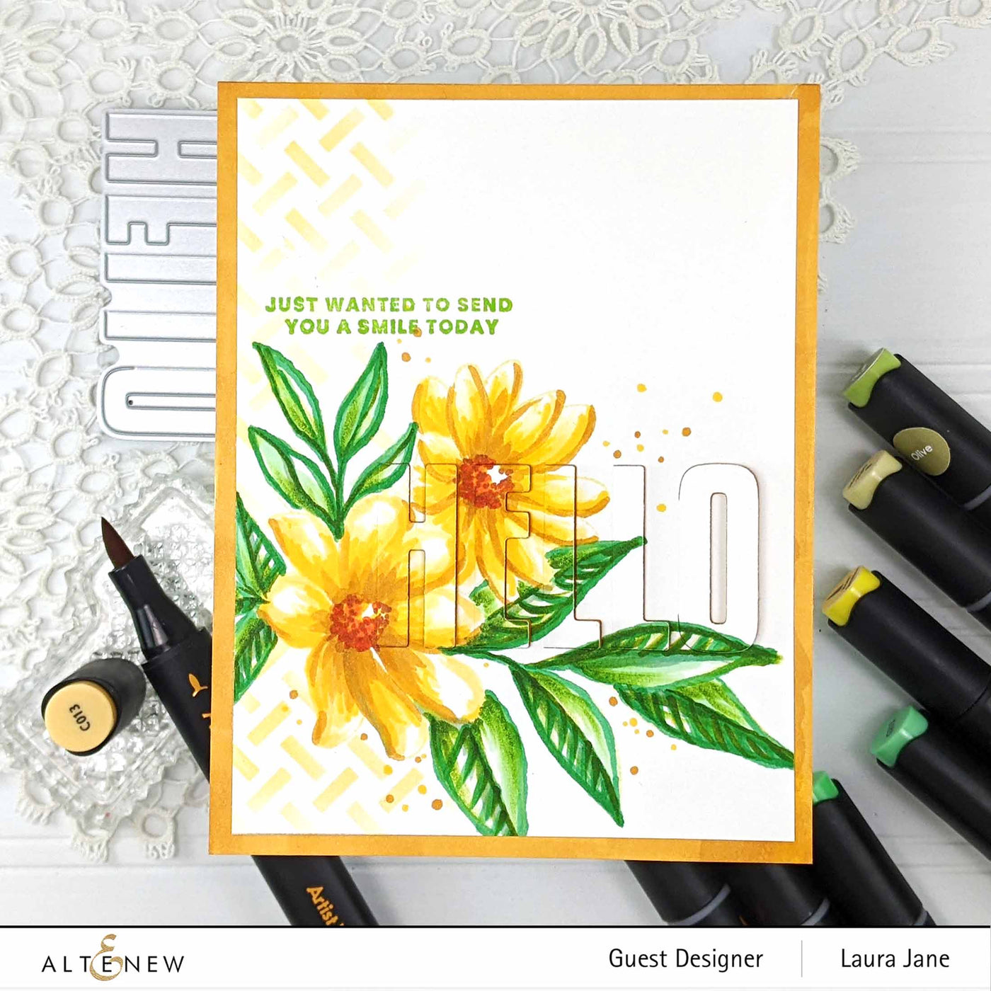 Stencil Sweet Bouquet Simple Coloring Layering Stencil Set 3 In 1