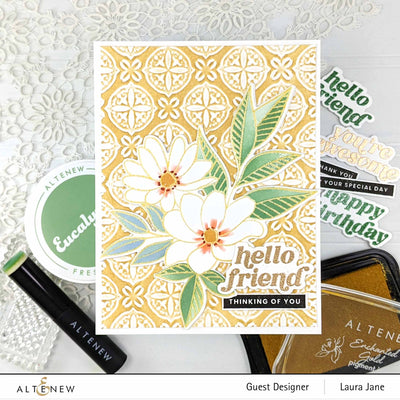Stencil Sweet Bouquet Simple Coloring Layering Stencil Set 3 In 1