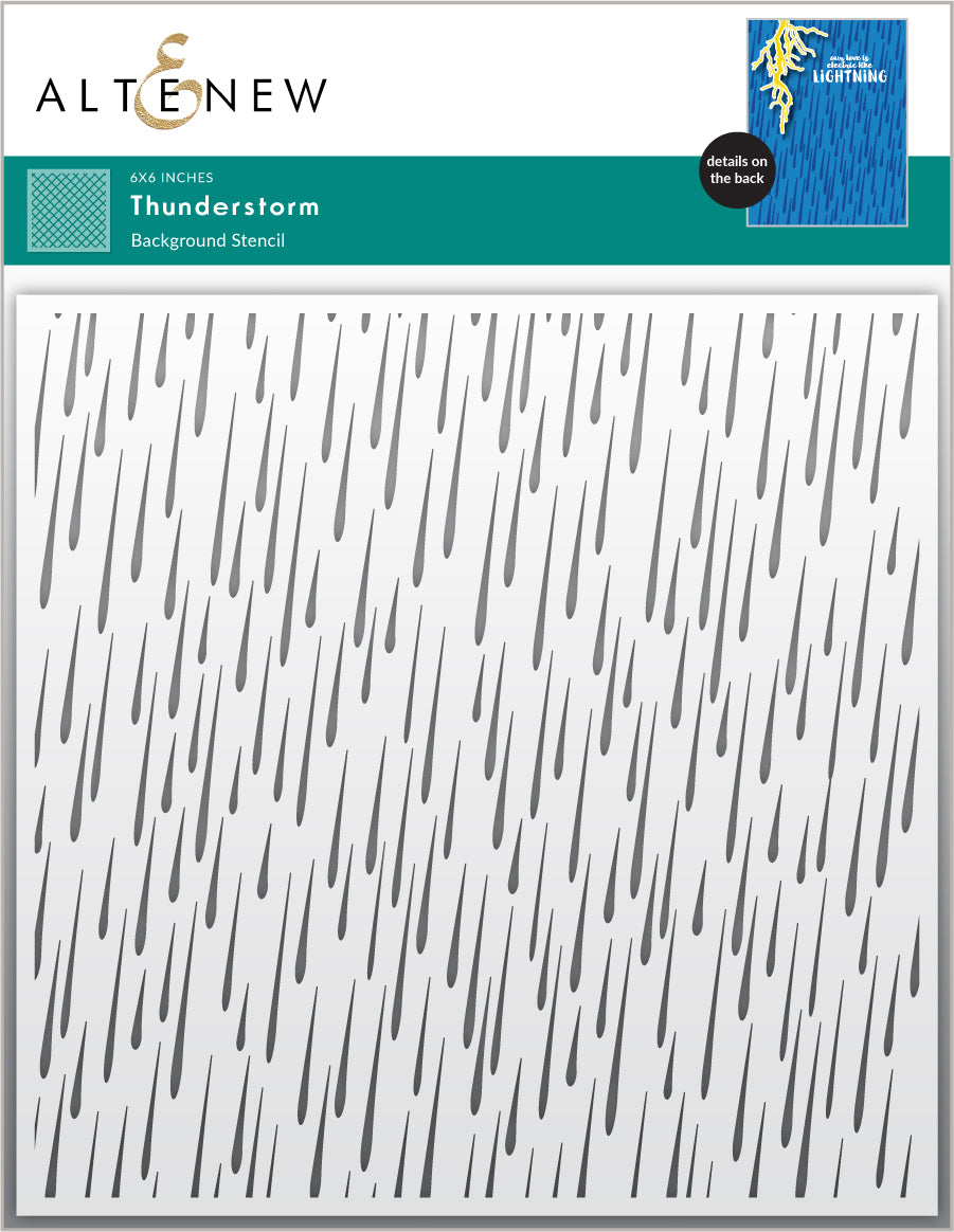 Stencil Thunderstorm Stencil