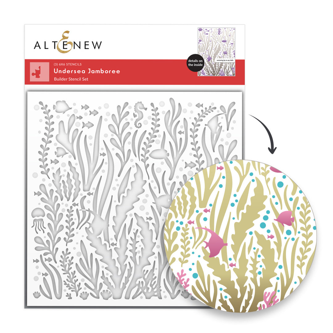 Stencil Undersea Jamboree Stencil Set (3 in 1)