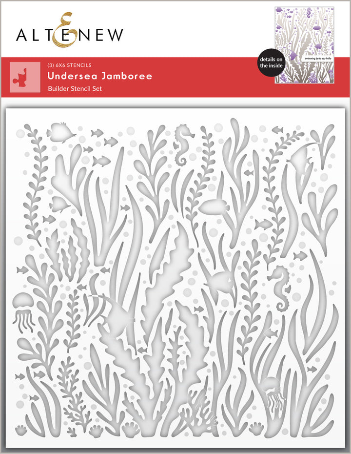 Stencil Undersea Jamboree Stencil Set (3 in 1)