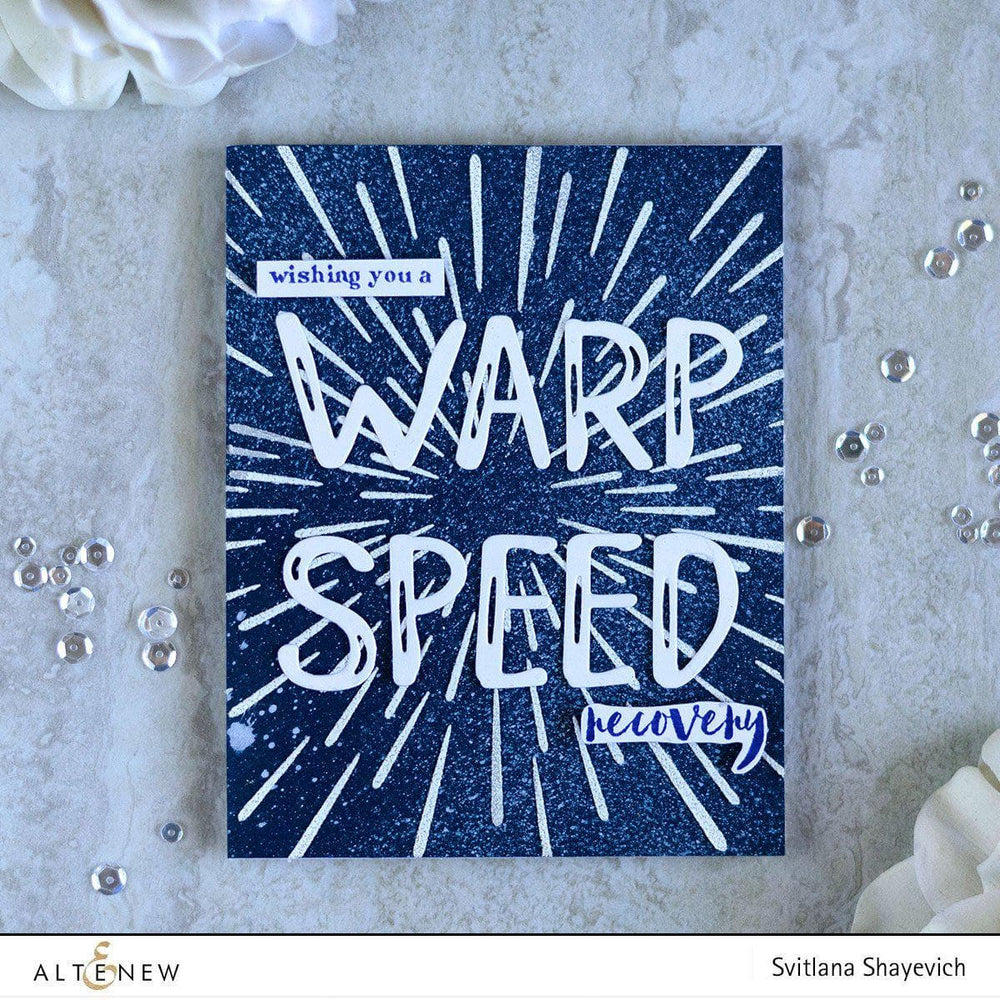 Stencil Warp Speed Stencil