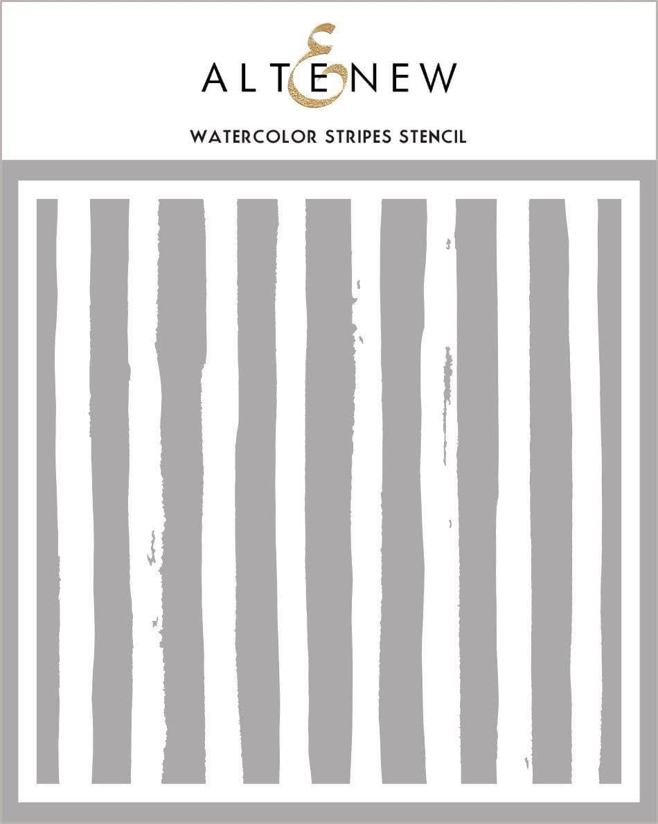 Stencil Watercolor Stripes Stencil