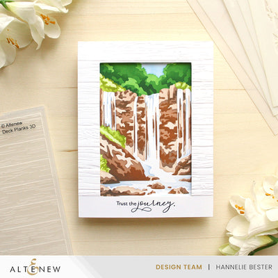 Stencil Waterfall Scene Layering Stencil Set (5 in 1)