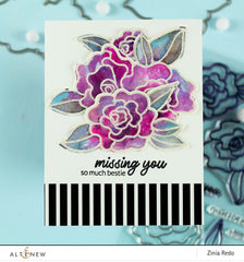 Stencil Wavy Roses Mask Stencil