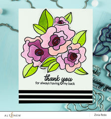 Stencil Wavy Roses Mask Stencil