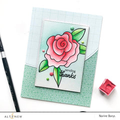 Stencil Wavy Roses Mask Stencil