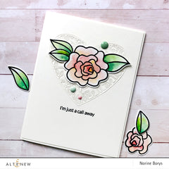 Stencil Wavy Roses Mask Stencil