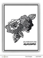 Stencil Wavy Roses Mask Stencil