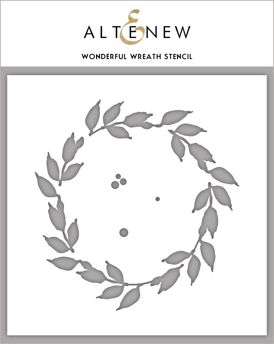 Stencil Wonderful Wreath Stencil