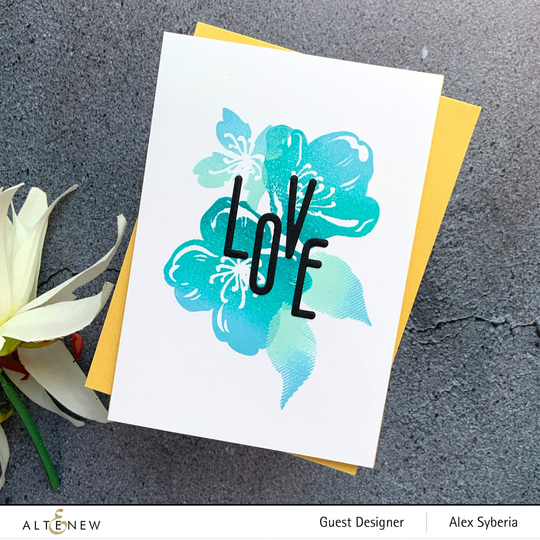 Stencil Zig Zag Floral Mask Stencil