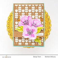 Stencil Zig Zag Floral Mask Stencil