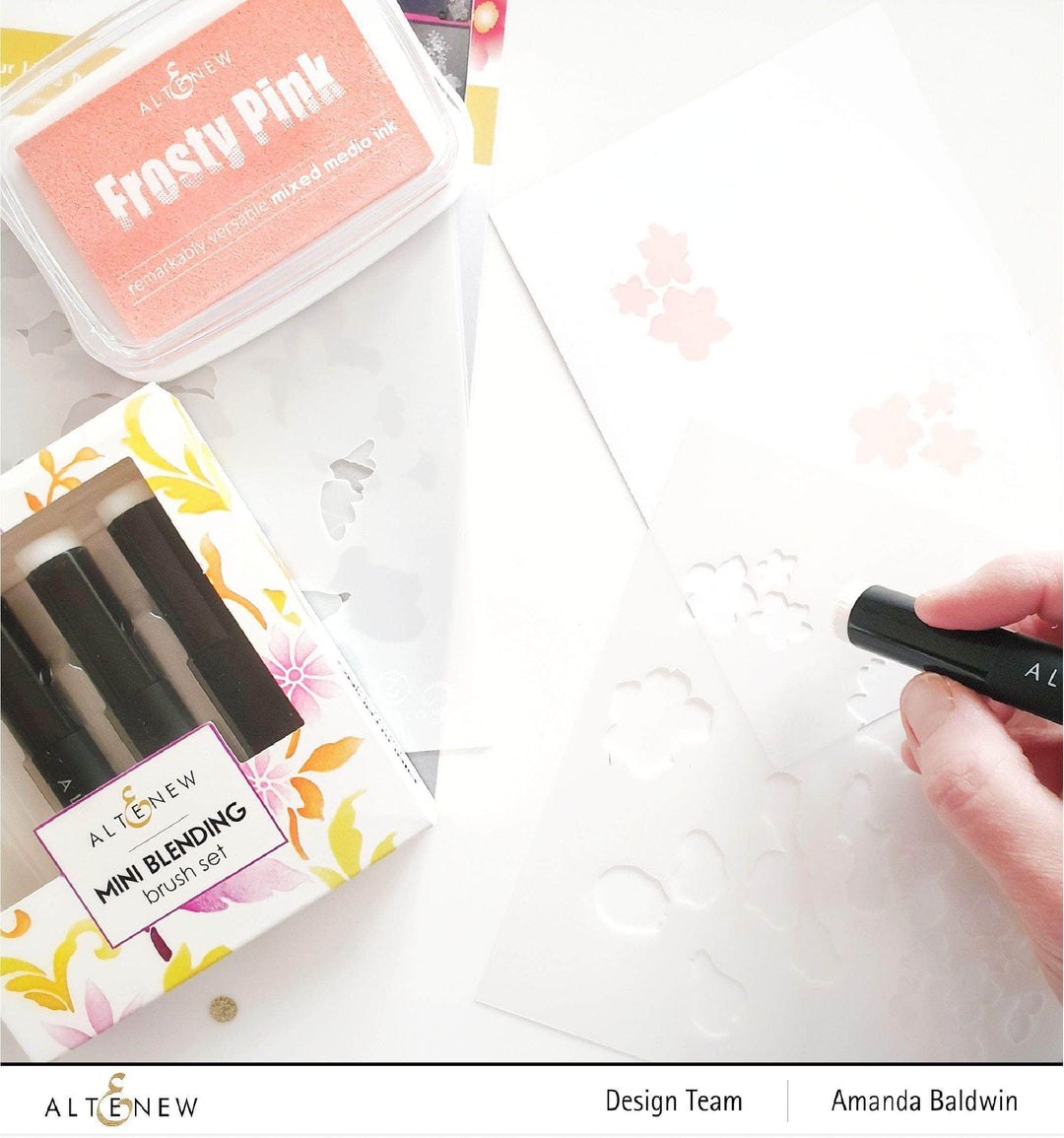 Tools Bundle 16 Mini Ink Blending Brush Bundle (4 Sets of 4 Brushes)