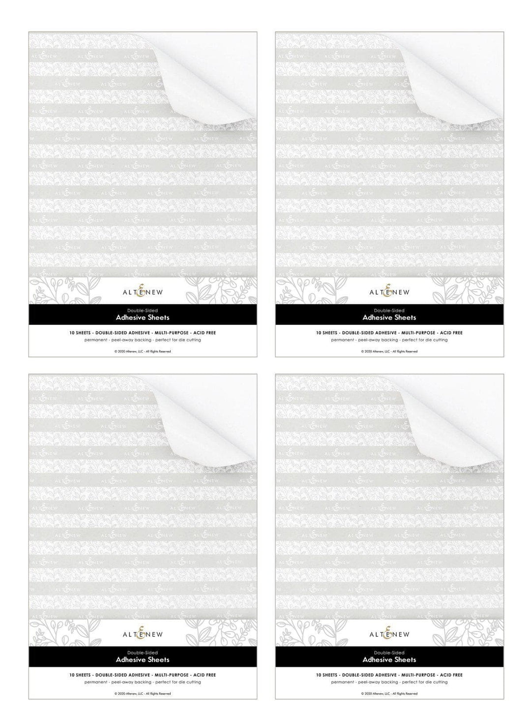 Tools Bundle 40 Double-Sided Adhesive Sheets Unlimited Bundle (4 Sets of 10 Sheets)