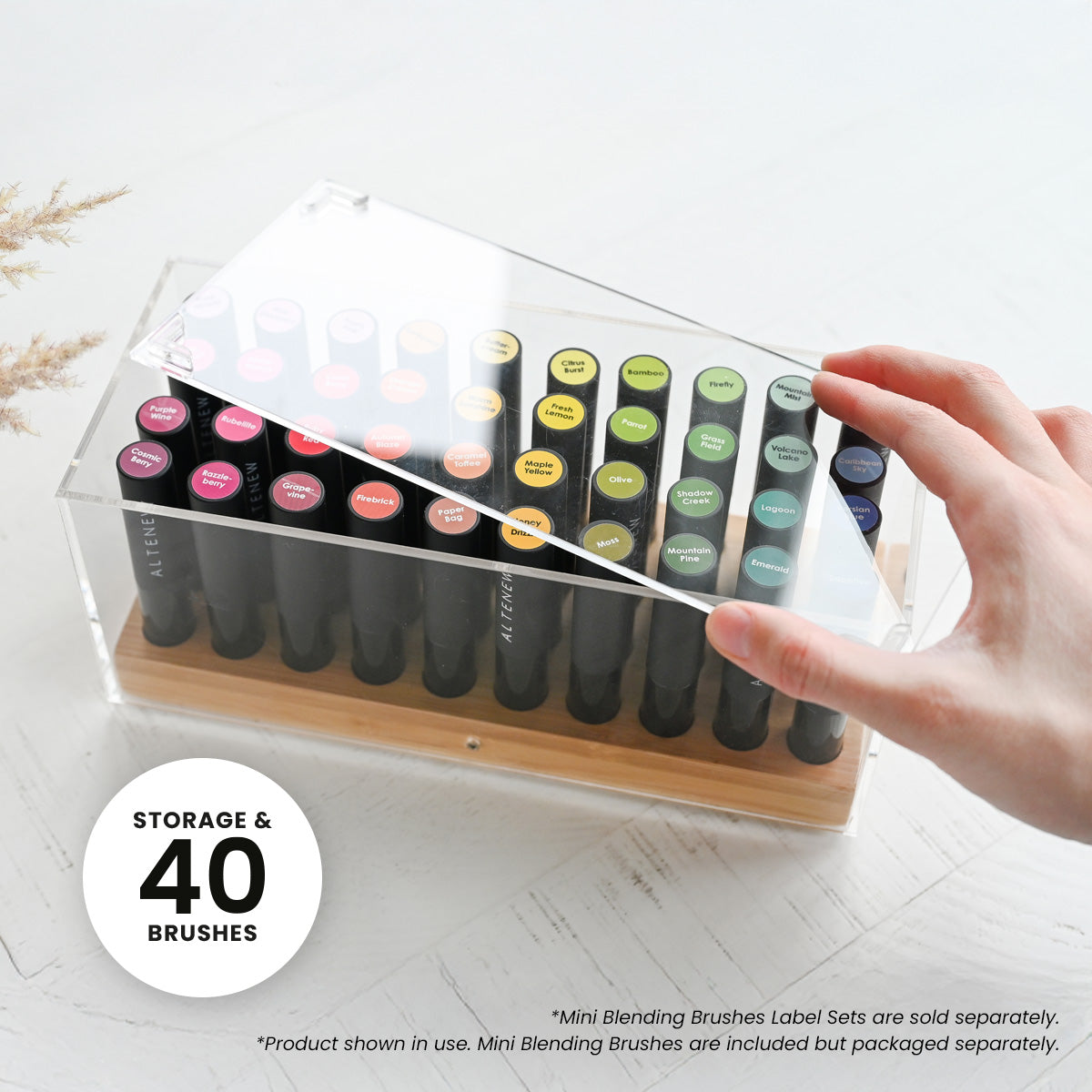 Tools Bundle Crafter’s Showcase: 40 Mini Blending Brushes & Storage Bundle