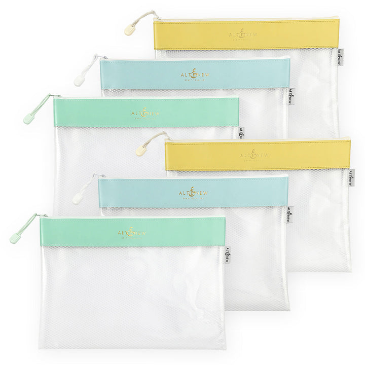 Tools Bundle Zip 'n' Stash Pouches Bundle (6 pcs, 3 Assorted Colors)