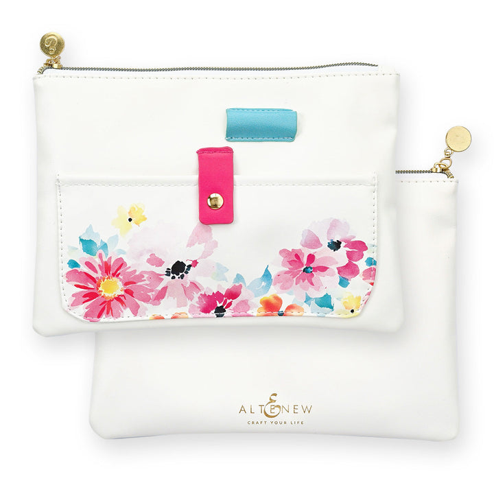 Tools Dreaming in Watercolor Pocket Zipper Pouch (235mm x 165mm)