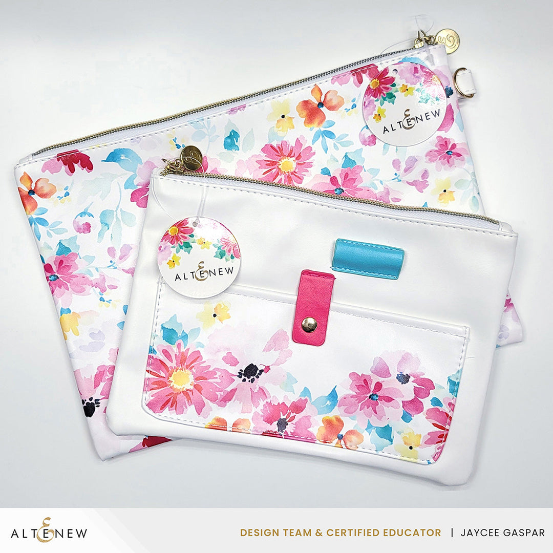 Tools Dreaming in Watercolor Pocket Zipper Pouch (235mm x 165mm)