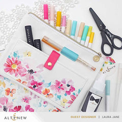 Tools Dreaming in Watercolor Pocket Zipper Pouch (235mm x 165mm)