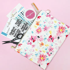 Tools Dreaming in Watercolor Zipper Pouch (280mm x 195mm)