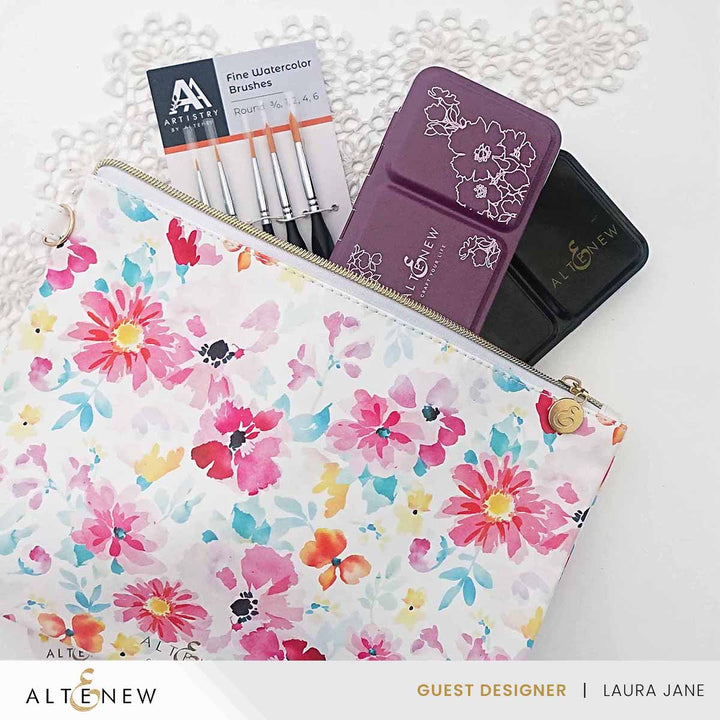 Tools Dreaming in Watercolor Zipper Pouch (280mm x 195mm)