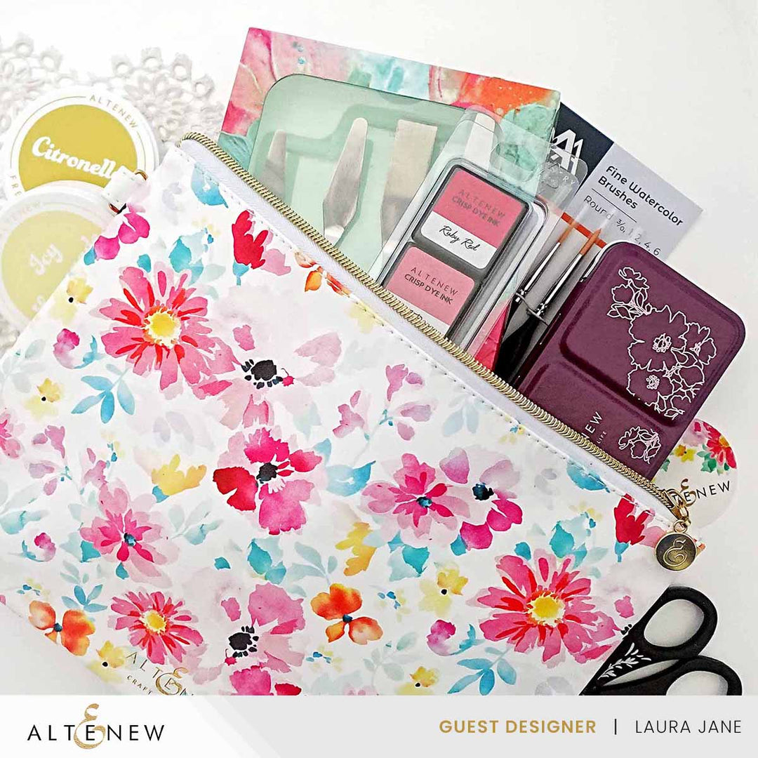 Tools Dreaming in Watercolor Zipper Pouch (280mm x 195mm)