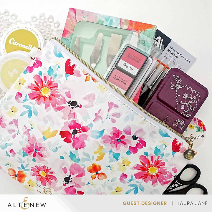 Tools Dreaming in Watercolor Zipper Pouch (280mm x 195mm)
