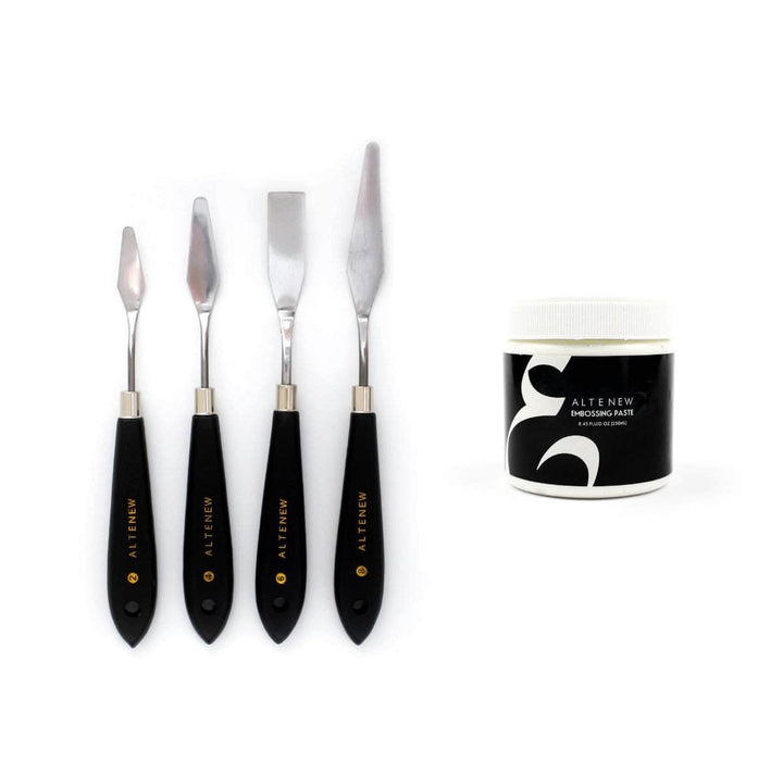 Tools & Embossing Paste Bundle Embossing Paste & ﻿﻿﻿﻿﻿﻿Palette Knife Bundle