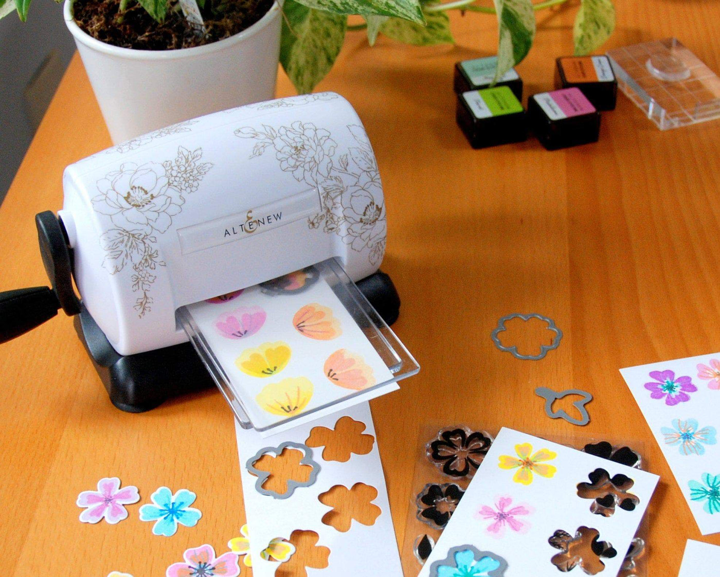 Tools & Paper Bundle Mini Die Cutting Machine & Gradient Cardstock Bundle