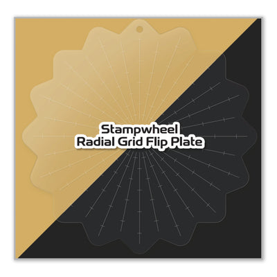 Tools Stampwheel - Radial Grid Flip Plate