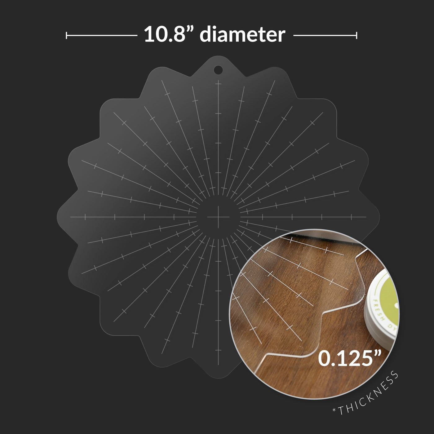 Tools Stampwheel - Radial Grid Flip Plate