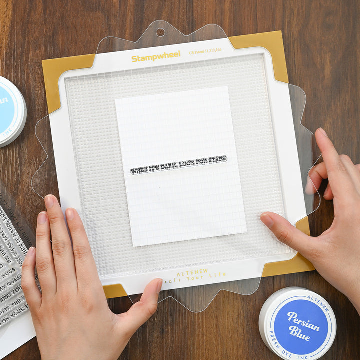 Tools Stampwheel - Square Grid Flip Plate