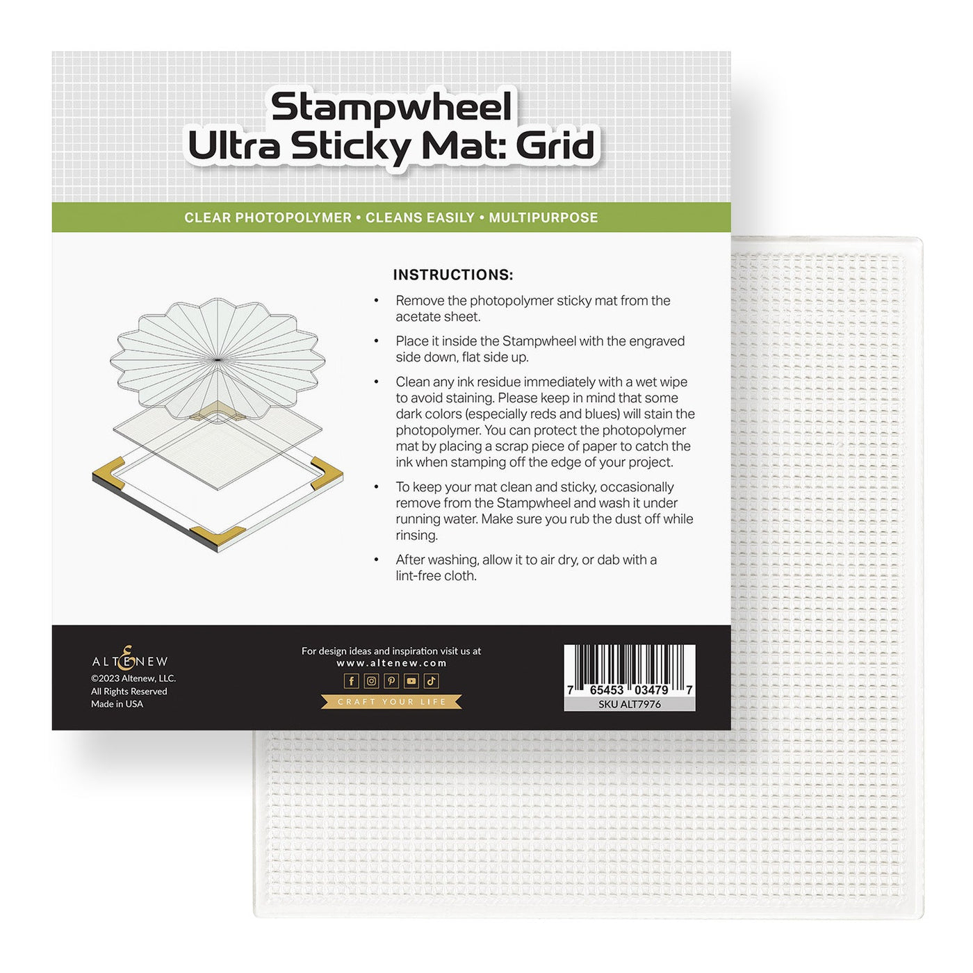 Tools Stampwheel - Ultra Sticky Mat: Grid