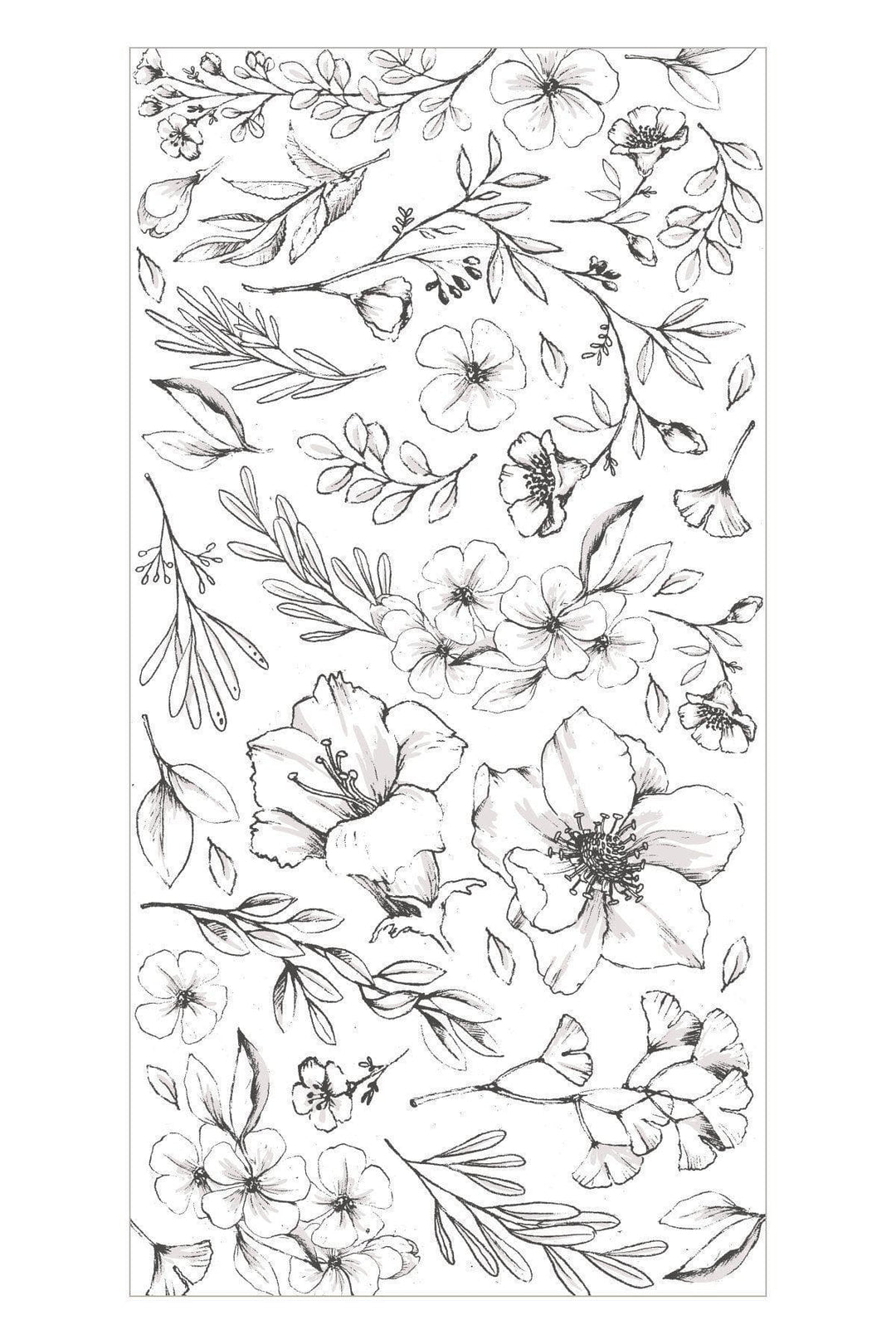 Washi Tapes Botanical Rhapsody Wide Washi Tape