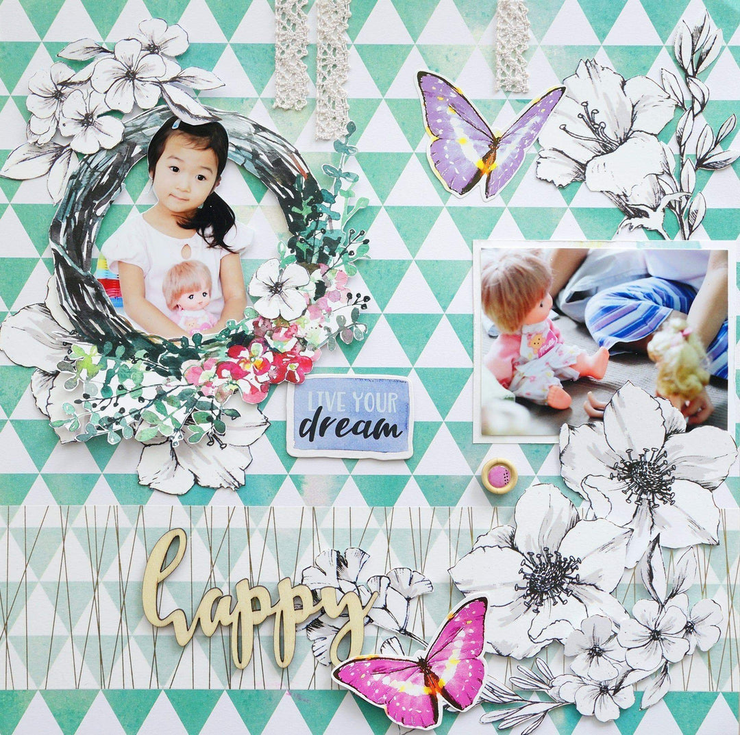 Washi Tapes Botanical Rhapsody Wide Washi Tape