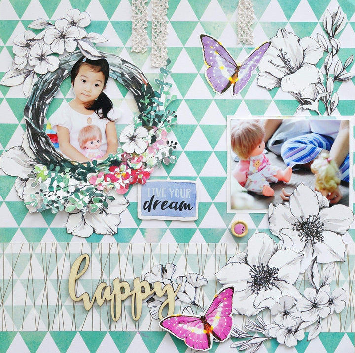 Washi Tapes Botanical Rhapsody Wide Washi Tape
