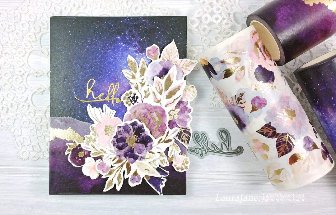 Washi Tapes Glitter Flurries Wide Washi Tape