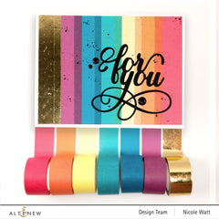 Washi Tapes Gold Foil 1 inch Washi Tape