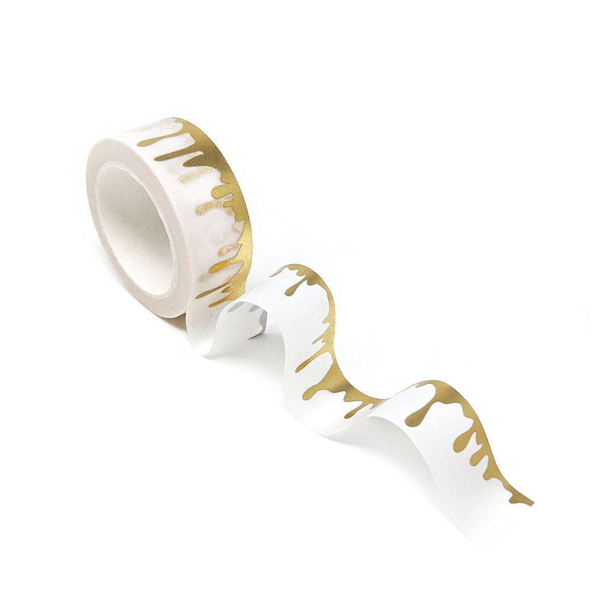 Washi Tapes Gold Foil Paint Drip Washi Tape