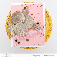 Washi Tapes Gold Splatter Blush Wide Washi Tape