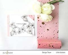 Washi Tapes Gold Splatter Blush Wide Washi Tape